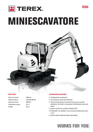 Mini bageri Terex TC 50