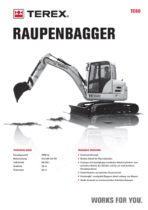 Mini bageri Terex TC 60