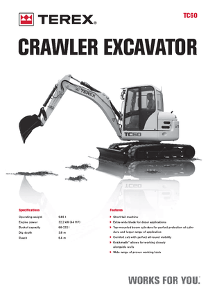 Mini bageri Terex TC 60