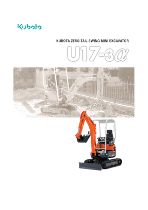 Mini bageri Kubota U17-3