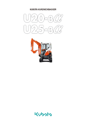 Mini bageri Kubota U20-3α GL