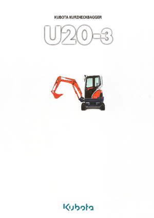 Mini bageri Kubota U20-3α GL