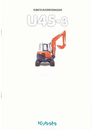 Mini bageri Kubota U45-3α G