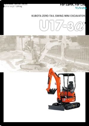 Mini bageri Kubota U17-3a