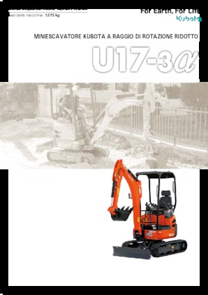 Mini bageri Kubota U17-3a