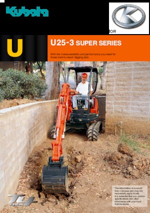 Mini bageri Kubota U25-3S