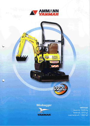 Mini bageri Yanmar VIO 10-2 A