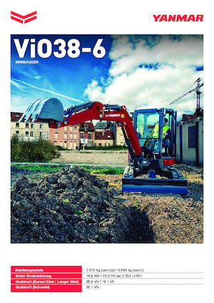 Mini bageri Yanmar ViO38-6 