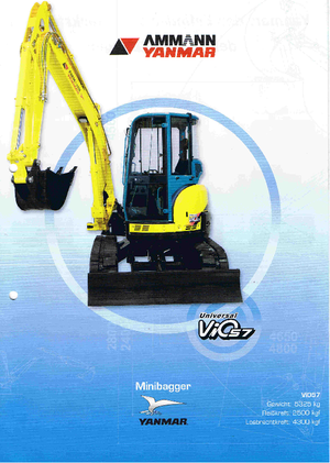 Mini bageri Yanmar VIO 57 U