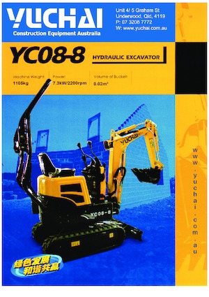 Mini bageri Yuchai YC08-8