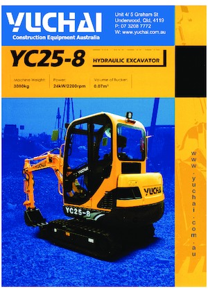 Mini bageri Yuchai YC25-8