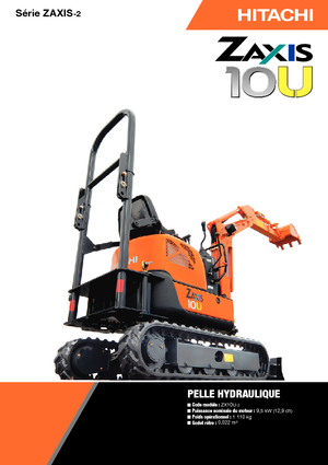 Mini bageri Hitachi ZX10U-2