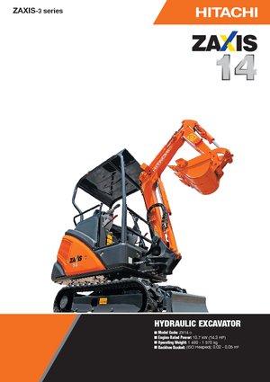 Mini bageri Hitachi ZX 14-3