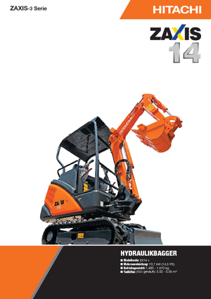 Mini bageri Hitachi ZX 14-3