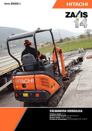 Mini bageri Hitachi ZX 14-3