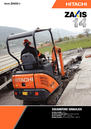 Mini bageri Hitachi ZX 14-3