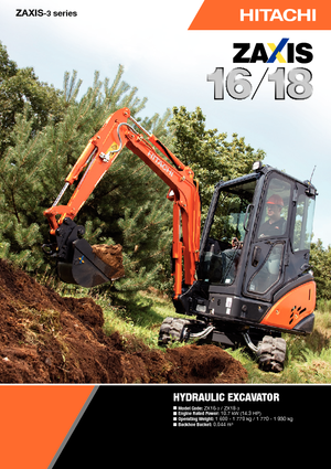 Mini bageri Hitachi ZX 18-3