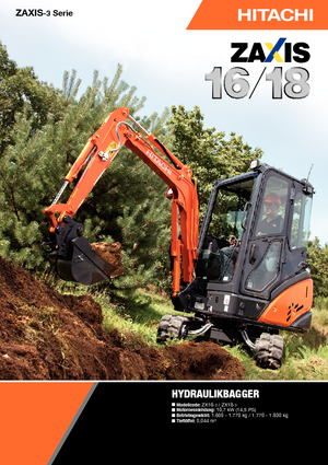 Mini bageri Hitachi ZX 18-3