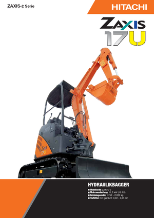 Mini bageri Hitachi ZX 17 U-2