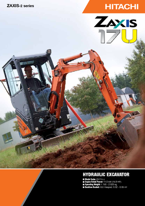 Mini bageri Hitachi ZX 17 U-2