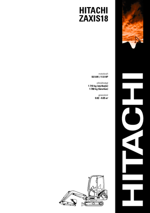 Mini bageri Hitachi ZX 18