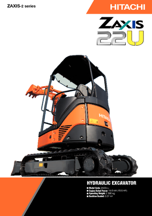 Mini bageri Hitachi ZX 22 U-2