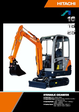 Mini bageri Hitachi ZX 18