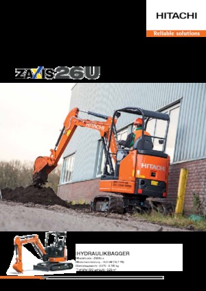 Mini bageri Hitachi ZX26U-5