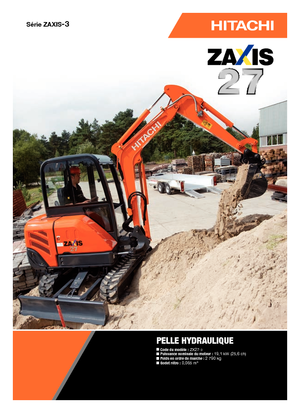 Mini bageri Hitachi ZX 27-3