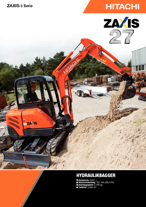 Mini bageri Hitachi ZX 27-3