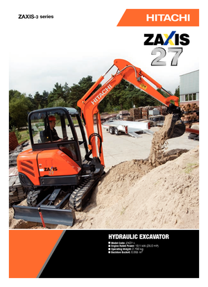 Mini bageri Hitachi ZX 27-3