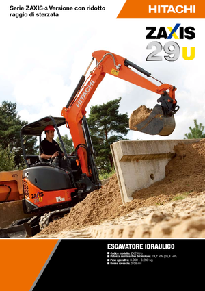 Mini bageri Hitachi ZX 29 U 3