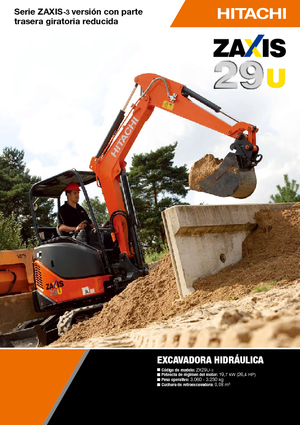 Mini bageri Hitachi ZX 29 U 3