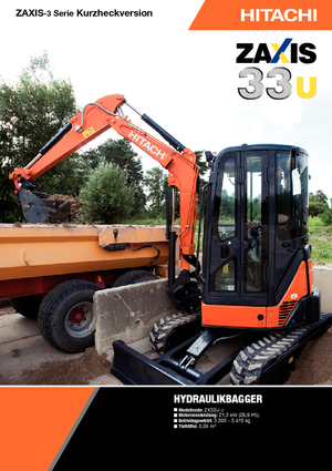 Mini bageri Hitachi ZX 33 U 3