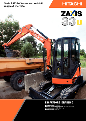 Mini bageri Hitachi ZX 33 U 3