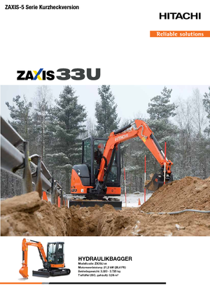 Mini bageri Hitachi ZX33U-5A