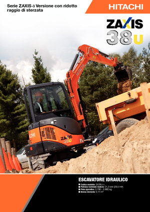 Mini bageri Hitachi ZX 38 U 3