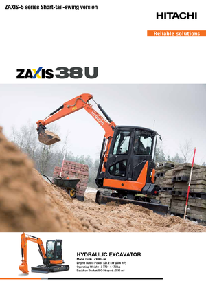 Mini bageri Hitachi ZX38U-5A