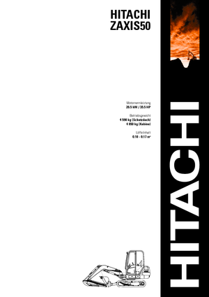 Mini bageri Hitachi ZX 50