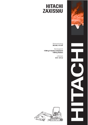 Mini bageri Hitachi ZX 50 U