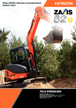 Mini bageri Hitachi ZX 52 U 3