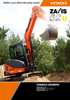 Mini bageri Hitachi ZX 52 U 3