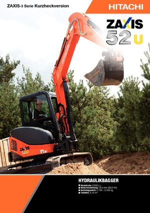 Mini bageri Hitachi ZX 52 U 3