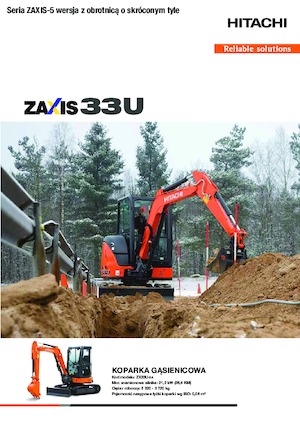 Mini bageri Hitachi ZX33U-5A