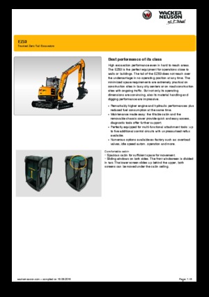 Mini bageri Wacker Neuson EZ53