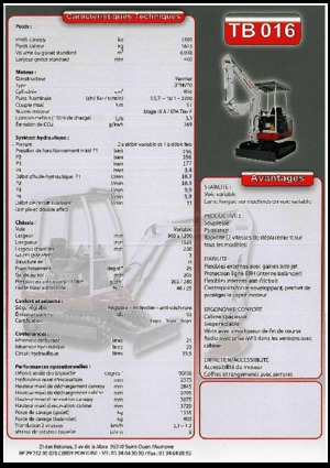 Mini bageri Takeuchi TB 016 A