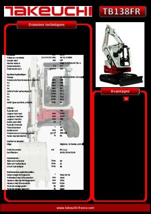 Mini bageri Takeuchi TB 138 FR