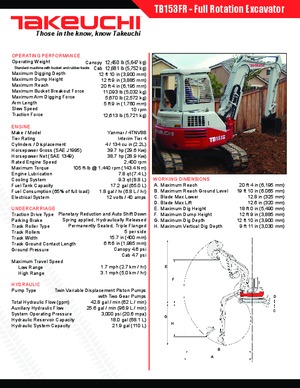 Mini bageri Takeuchi TB 153 FR