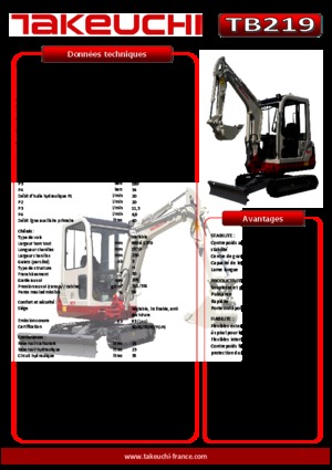 Mini bageri Takeuchi TB219A