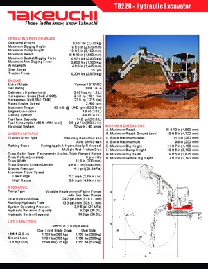 Mini bageri Takeuchi TB 228 
